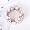 Elegant Geometric Imitation Pearl Rhinestone Hair Tie