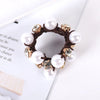 Elegant Geometric Imitation Pearl Rhinestone Hair Tie
