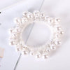 Elegant Geometric Imitation Pearl Rhinestone Hair Tie