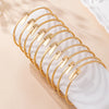 Elegant Geometric Customization Laser Engraving Iron Ferroalloy Bangles Wholesale