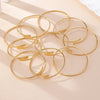 Elegant Geometric Customization Laser Engraving Iron Ferroalloy Bangles Wholesale