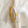Elegant Geometric Plated Bracelet With Glossy Finish And Semihollow Design Versatile Fashion Jewelry Accessory