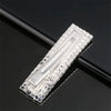 Elegant Geometric Rhinestone Hairpin Side Clip For Women Full Rhinestone Diamond Bangs Barrette Hair Accessory