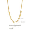 Elegant Geometric Round Pendant Clavicle Chain Unisex Minimalist Necklace