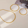 Elegant Geometric Round Pendant Clavicle Chain Unisex Minimalist Necklace