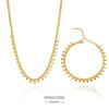 Elegant Geometric Round Pendant Clavicle Chain Unisex Minimalist Necklace