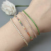 Elegant Geometric Zircon Alloy Wholesale Bracelets