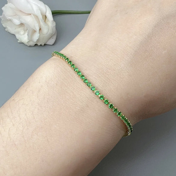 Elegant Geometric Zircon Alloy Wholesale Bracelets