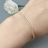 Elegant Geometric Zircon Alloy Wholesale Bracelets