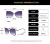 Elegant Gradient Color Pc Square Pearl Full Frame Women'S Sunglasses