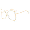 Elegant Gradient Color Pc Square Pearl Full Frame Women'S Sunglasses