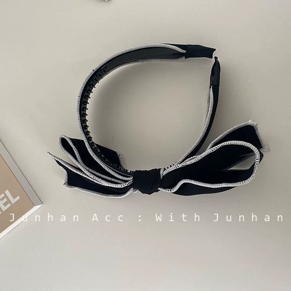Elegant Handmade Cloth Scrunchie Hair Tie Geometric Simple Fashion Hair Rope For Women