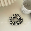 Elegant Handmade Cloth Scrunchie Hair Tie Geometric Simple Fashion Hair Rope For Women