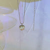 Elegant Heart Pendant Necklace For Women Alloy Electroplated Chain Fashion Minimalist Style