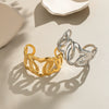 Elegant High End Geometric Titanium Steel Bracelet With Electroplating For Internet Celebrity Style Accessories