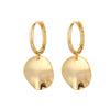 Elegant Irregular Round Ear Buckle Earrings For Women Copper Wholesale Fashion Jewelry