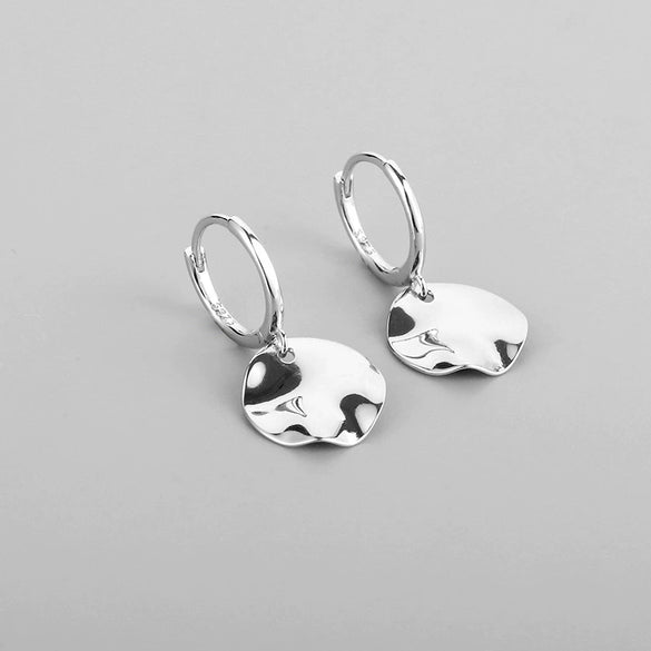 Elegant Irregular Round Ear Buckle Earrings For Women Copper Wholesale Fashion Jewelry