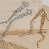 Elegant Joker Long Tassel Zircon Earrings Stainless Steel Electroplated Women's Earrings Wholesale