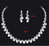 Elegant Lady Bridal Geometric Artificial Crystal Artificial Rhinestones Artificial Crystal Alloy Wholesale Earrings Necklace Jewelry Set