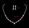 Elegant Lady Bridal Geometric Artificial Crystal Artificial Rhinestones Artificial Crystal Alloy Wholesale Earrings Necklace Jewelry Set