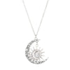 Elegant Lady Cross Moon Alloy Wholesale Pendant Necklace