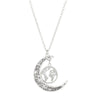 Elegant Lady Cross Moon Alloy Wholesale Pendant Necklace