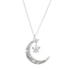 Elegant Lady Cross Moon Alloy Wholesale Pendant Necklace
