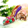 Elegant Lady High Heel Metal Inlay Rhinestones Women'S Bag Pendant Keychain
