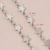 Elegant Lady Pentagram Stainless Steel Plating Chain Jewelry Accessories