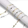 Elegant Lady Pentagram Stainless Steel Plating Chain Jewelry Accessories