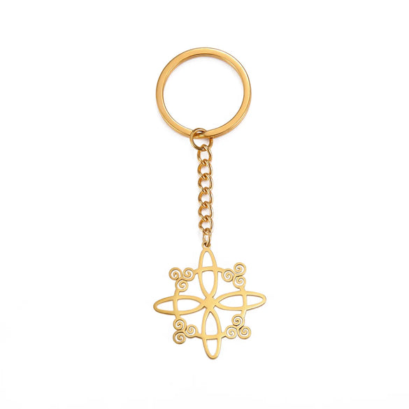 Elegant Lady Witches Knot Stainless Steel Women'S Bag Pendant Keychain