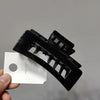 Elegant Large Square Hollow Shark Clip Hair Claw For Women Plastic Resin Geometric Ins Style Hair Accessory