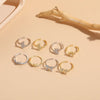 Elegant Leaf Butterfly Bow Knot Copper Inlay Zircon 14k Gold Plated Open Ring