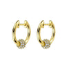 Elegant Light Luxury Ins Style Zircon Micropaved Copper Plated With Real Gold Earrings