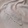 Elegant Love Titanium Steel Round Bead Clavicle Chain For Women With Electroplating Treatment