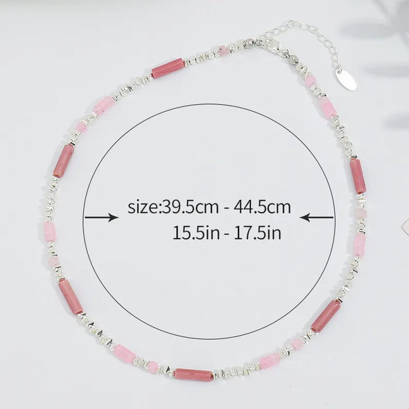 Elegant Luxurious Irregular Round Natural Stone Copper 18K Gold Plated Necklace In Bulk