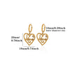 Elegant Mama Letter Jewelry Set With Heart Design Gold Plated Stainless Steel Necklace And Earrings For Women