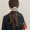 Elegant Milk Brown Cotton And Linen Scrunchie Simple French Style Handmade Hair Rope For Women