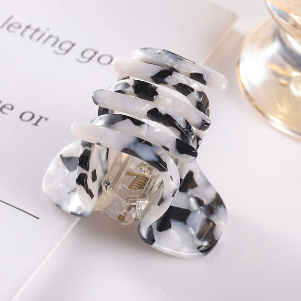 Elegant Minimalist Handmade Acrylic Acetate Ponytail Claw Clip Backofhead Hair Accessory For Women