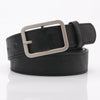 Elegant Minimalist Women’s Imitation Leather Belt With Shiny Alloy Buckle Fashion All Match Jeans And Pants Decorative Belt