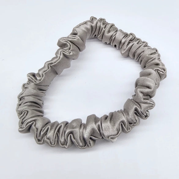 Elegant Mulberry Silk Hair Tie High Elasticity Lovely French Style Silk Hair Ring Gentle On Hair