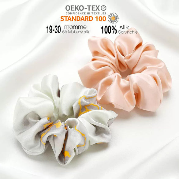 Elegant Mulberry Silk Hair Tie High Elasticity Lovely French Style Silk Hair Ring Gentle On Hair