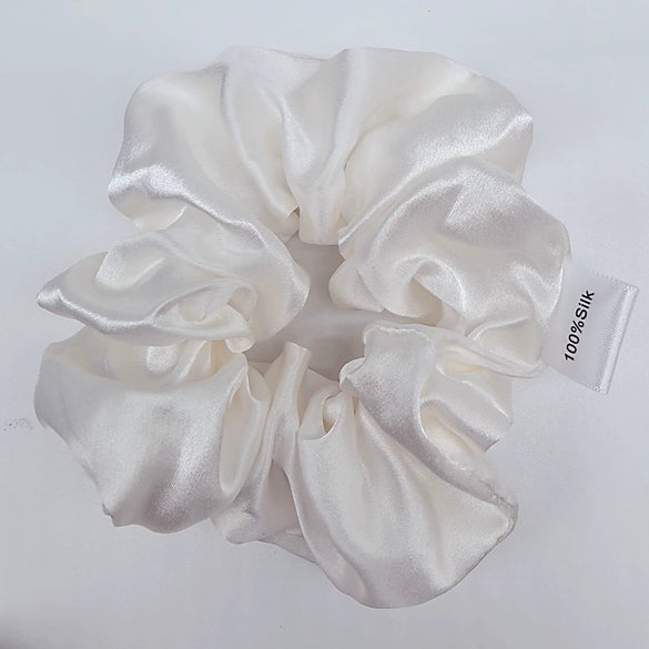 Elegant Mulberry Silk Hair Tie High Elasticity Lovely French Style Silk Hair Ring Gentle On Hair