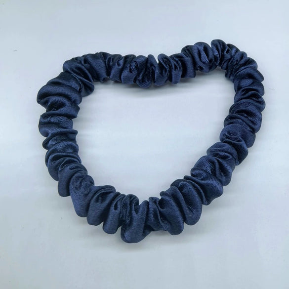 Elegant Mulberry Silk Hair Tie High Elasticity Lovely French Style Silk Hair Ring Gentle On Hair