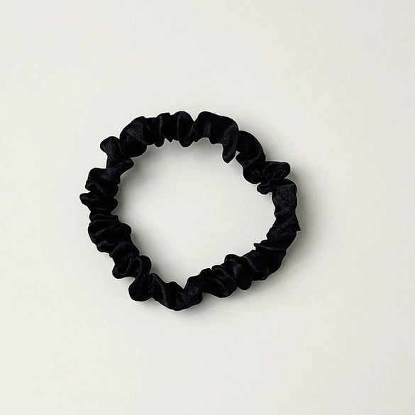 Elegant Mulberry Silk Hair Tie High Elasticity Lovely French Style Silk Hair Ring Gentle On Hair