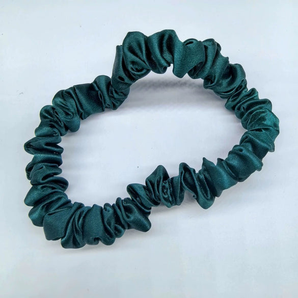 Elegant Mulberry Silk Hair Tie High Elasticity Lovely French Style Silk Hair Ring Gentle On Hair