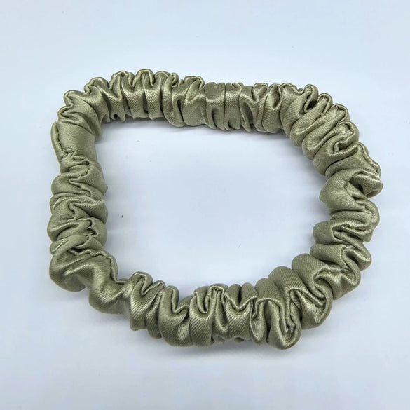 Elegant Mulberry Silk Hair Tie High Elasticity Lovely French Style Silk Hair Ring Gentle On Hair