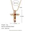 Elegant Niche Design Pendant Necklace For Women Stainless Steel Plated 18K Gold Colored Geometric Pattern Electroplating Treatment