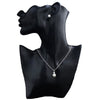 Elegant Pearl Necklace And Earrings Set For Women With Electroplated Geometric O Shape Pendant And Snake Bone Chain