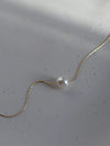 Elegant Pearl Stainless Steel Pendant Necklace